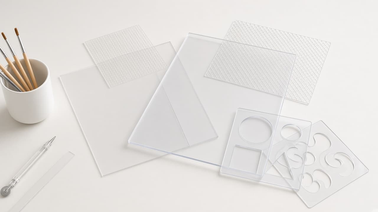Plastic sheet used for arts and crafts projects